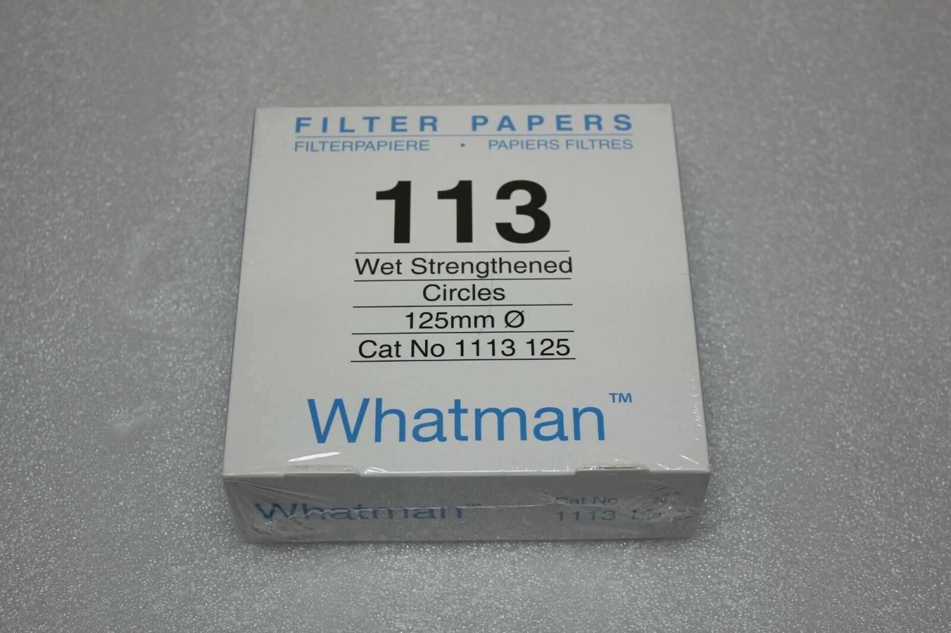 NEW BOX OF 100 WHATMAN 113 125MM FILTER PAPERS