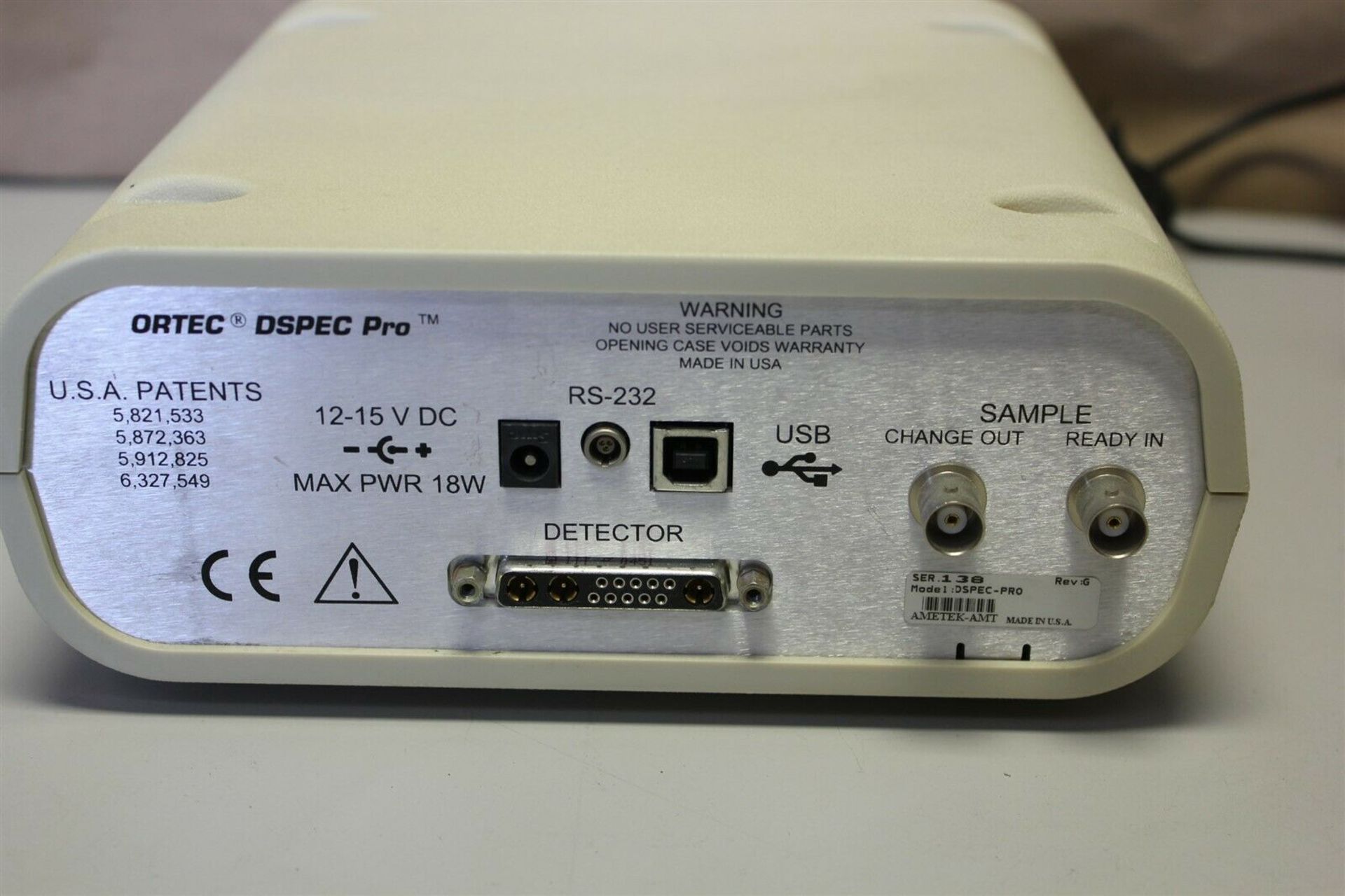 ORTEC DSPEC PRO DIGITAL SIGNAL PROCESSING GAMMA RAY SPECTROMETER - Image 6 of 7