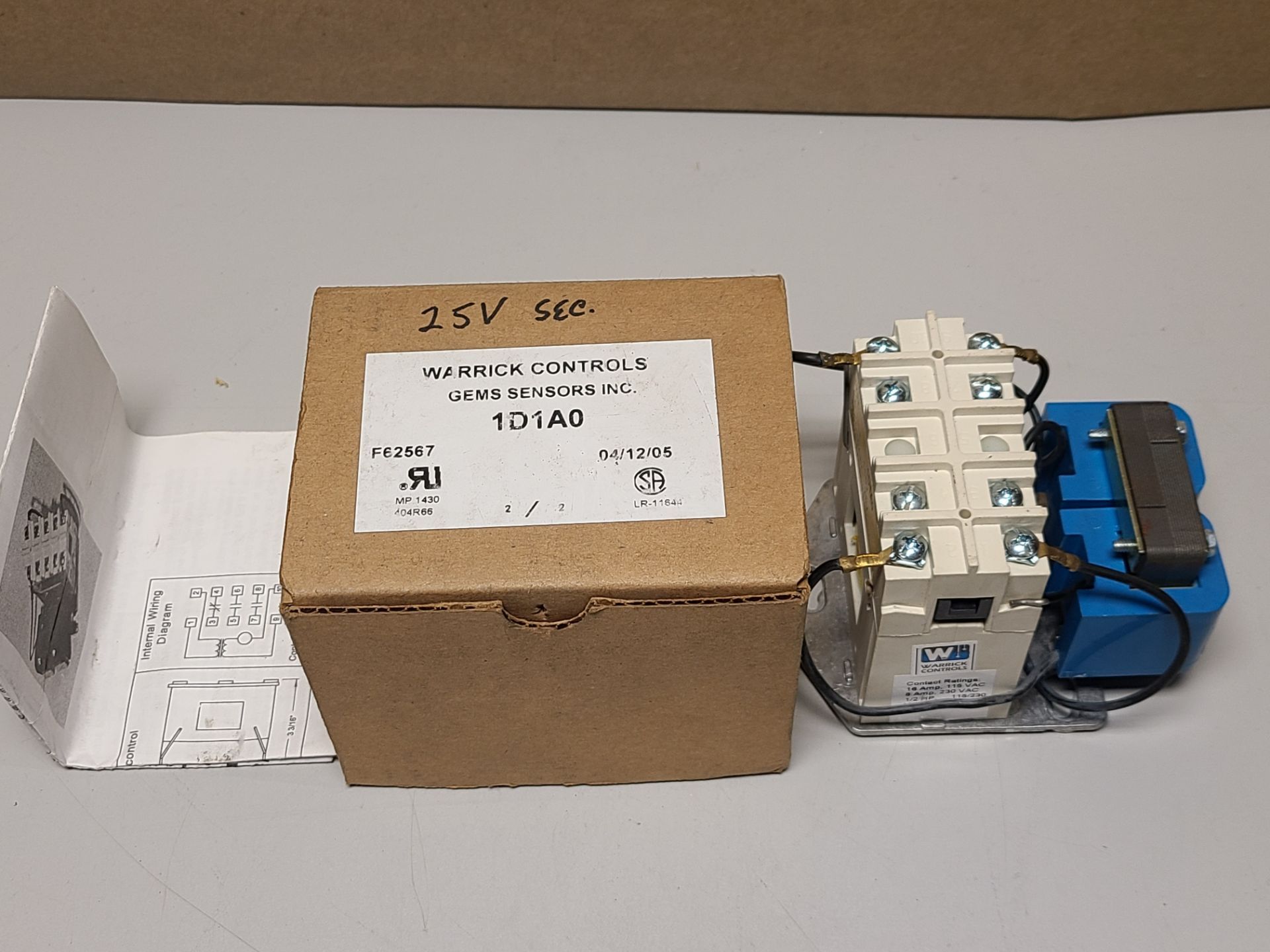 NEW WARRICK/GEMS CONTROL RELAY