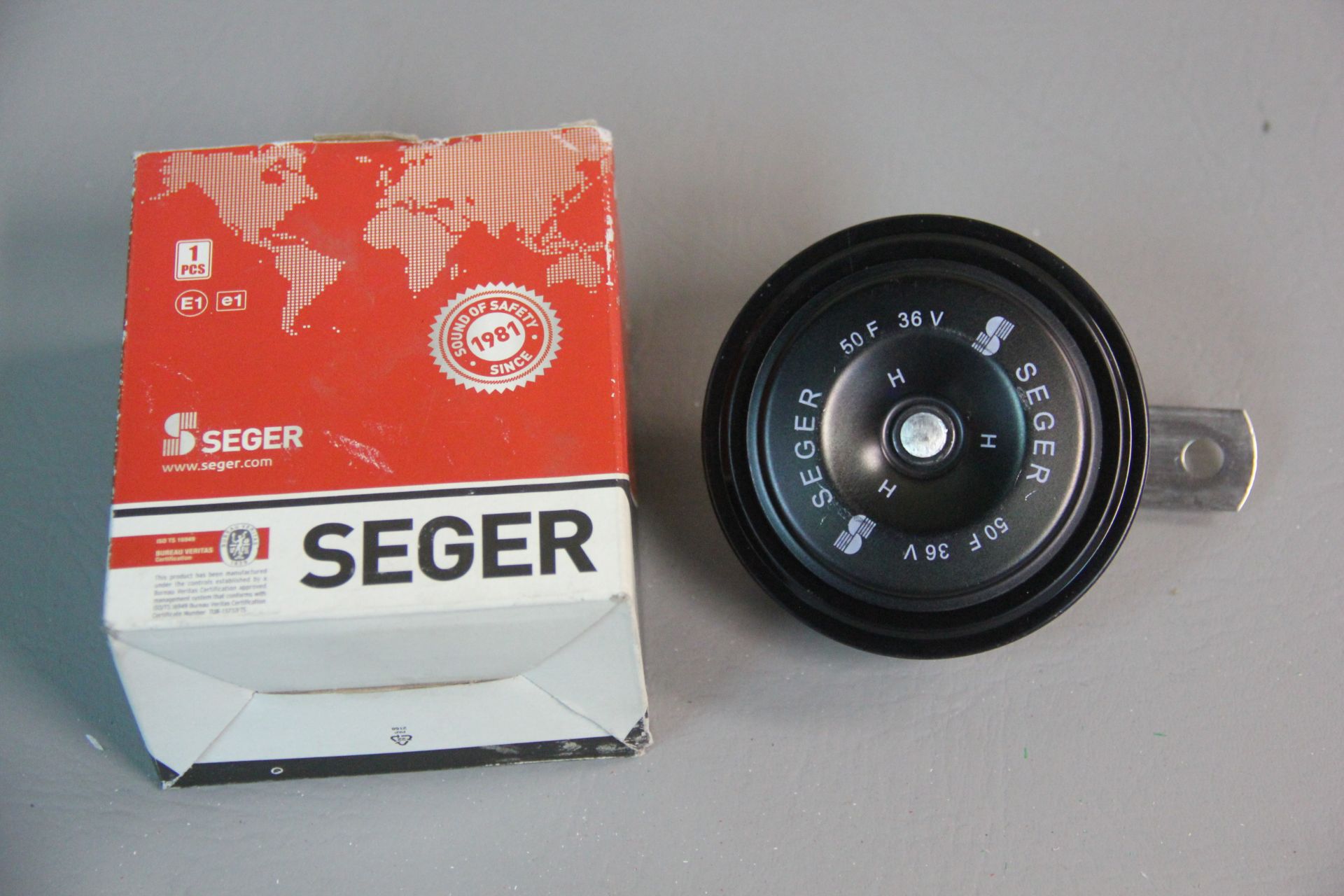 NEW SEGER INDUSTRIAL DISC SAFETY HORN