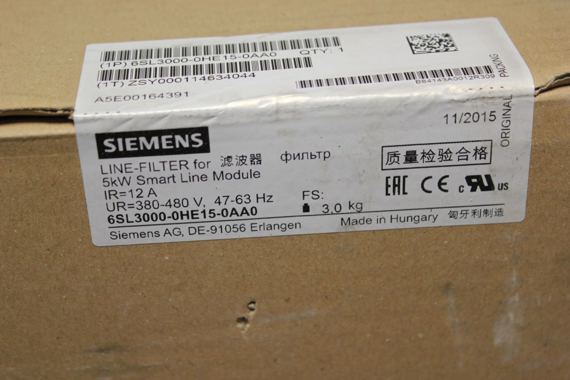 NEW SIEMENS LINE FILTER FOR SMART LINE MODULE - Image 2 of 4