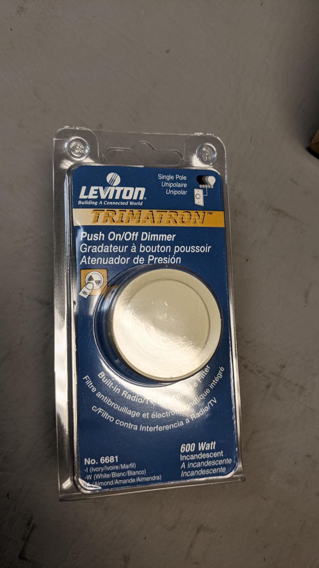 LOT OF NEW LEVITON PUSH ON/OFF LIGHT DIMMERS - Image 3 of 5