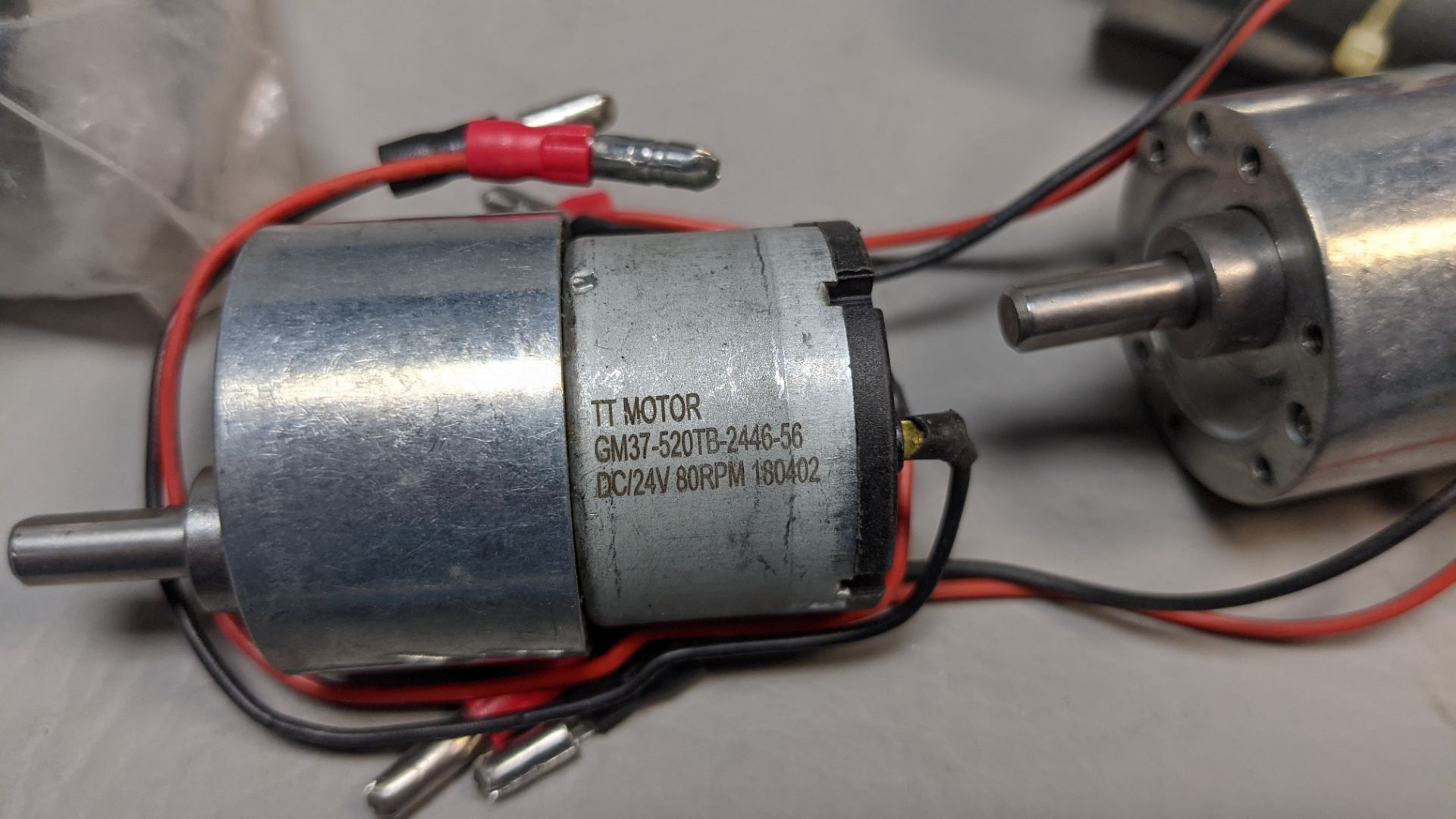 LOT OF TT MOTOR DC MOTORS WITH GEARHEADS - Image 2 of 2