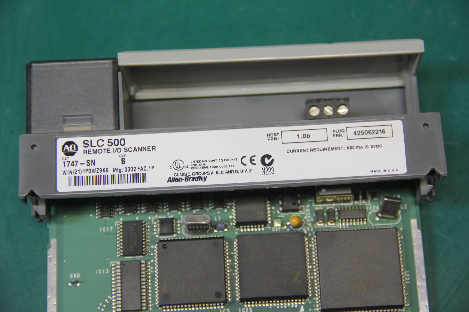 ALLEN BRADLEY REMOTE I/O SCANNER PLC MODULE - Image 2 of 2