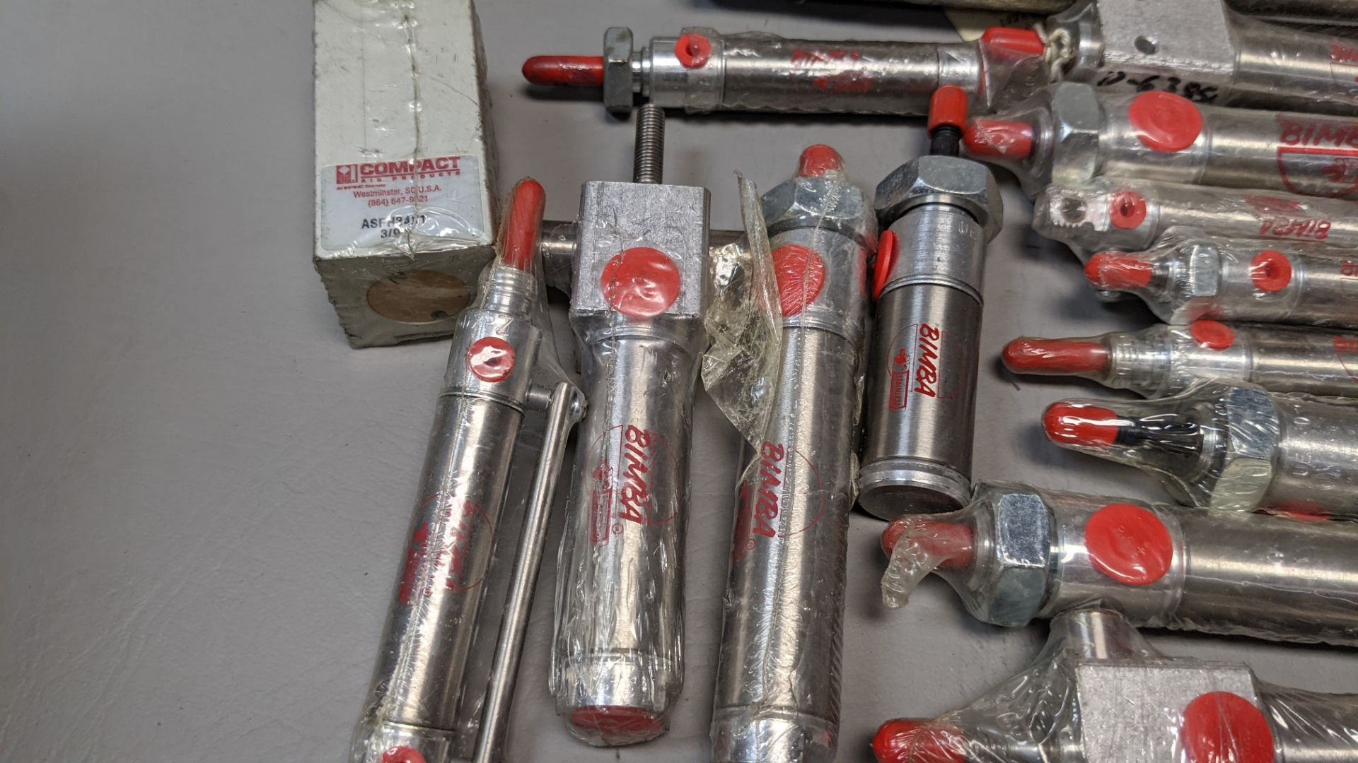 LARGE LOT OF NEW BIMBA PNEUMATIC CYLINDERS - Image 5 of 6