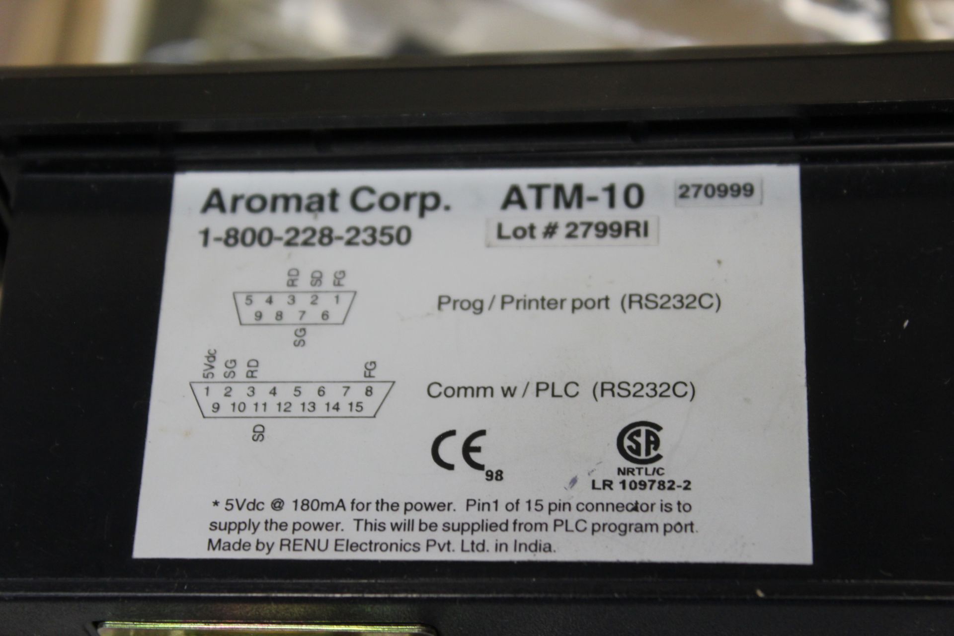 NEW AROMAT HMI INTERFACE PANEL - Image 3 of 3