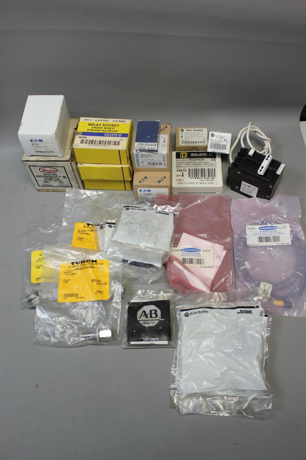 LOT OF NEW MRO PARTS - A/B, SQUARE D, TURCK ETC