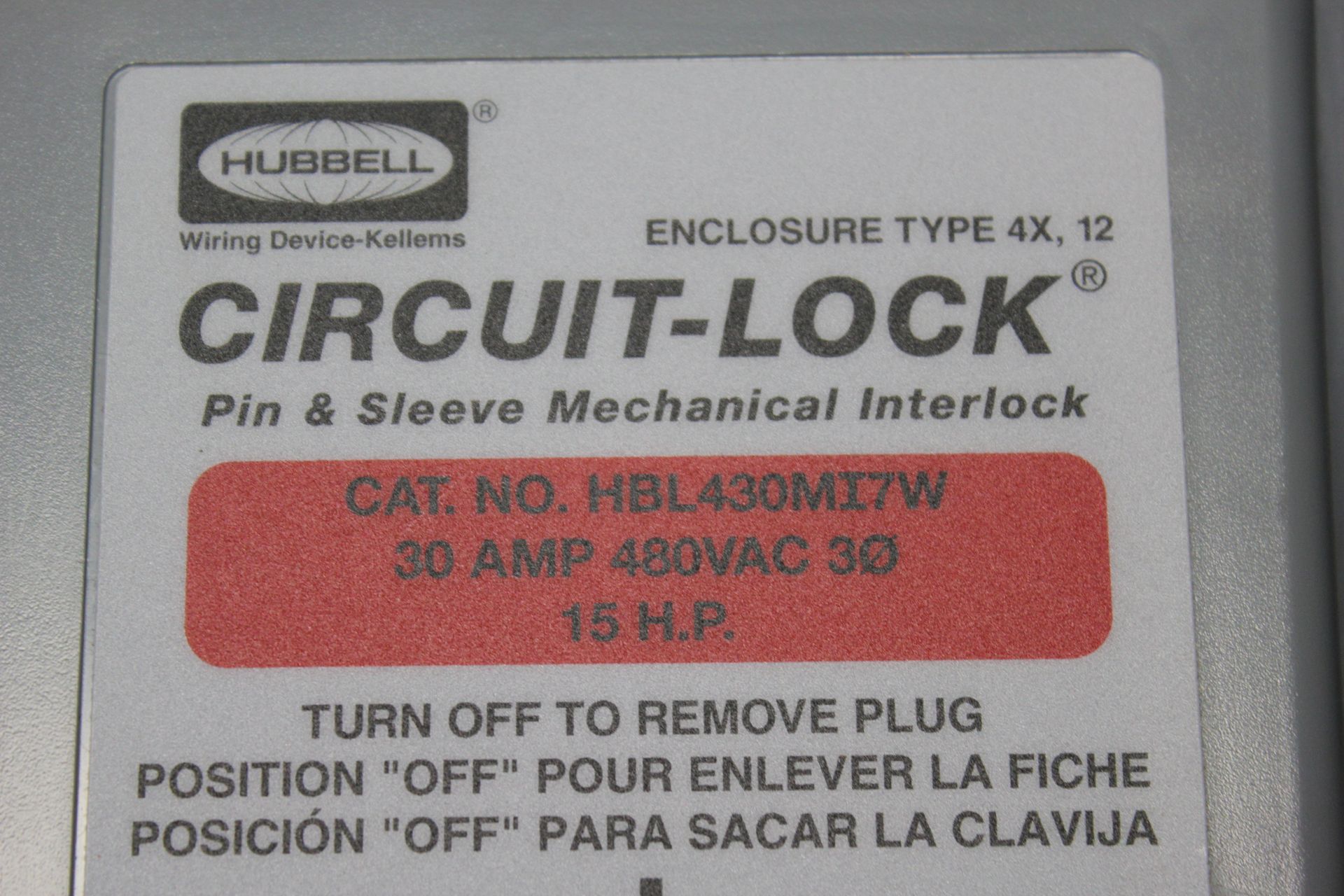 NEW HUBBELL PIN & SLEEVE MECHANICAL INTERLOCK - Image 4 of 4