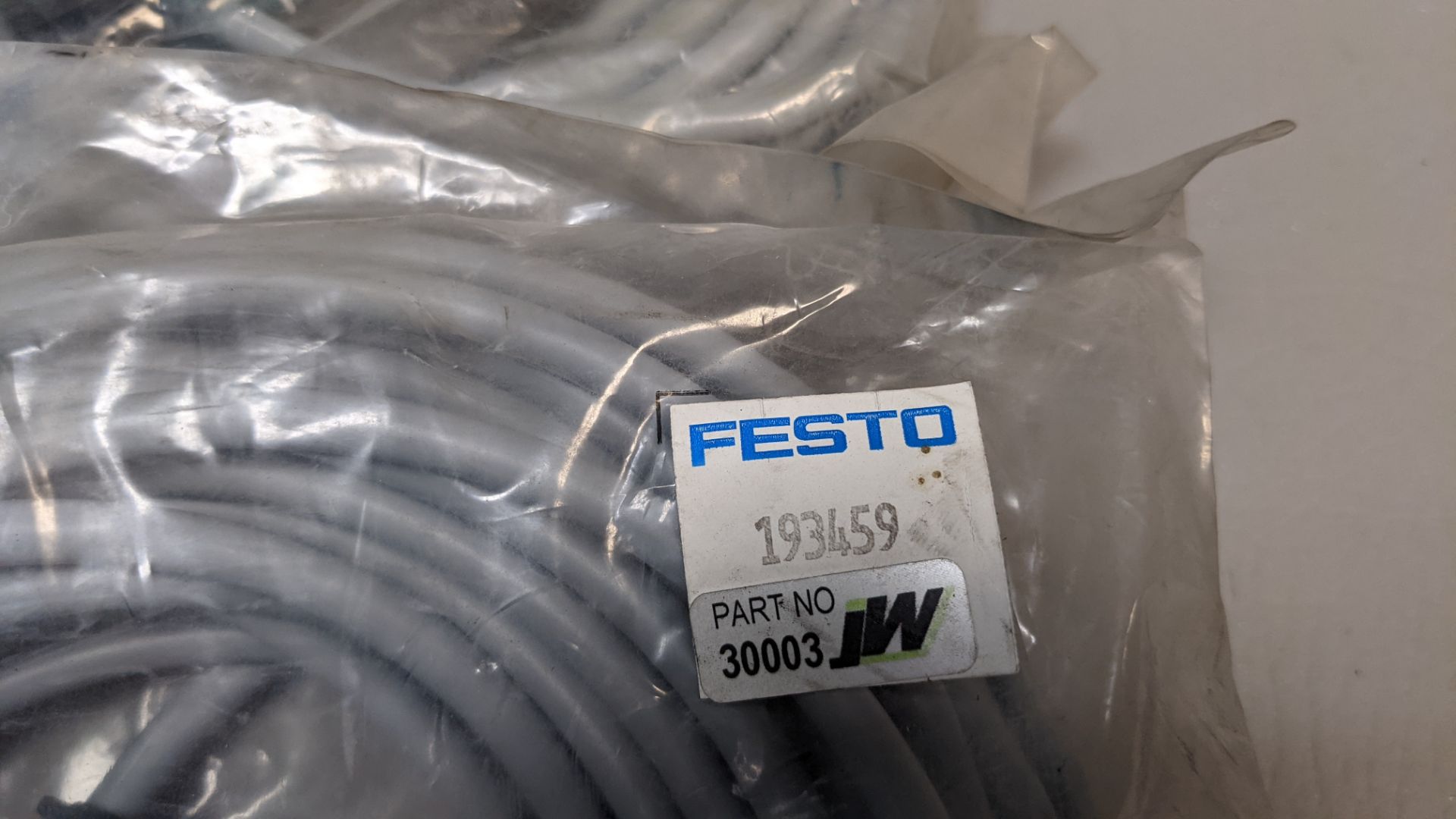 LOT OF NEW FESTO VALVE PLUG CABLE ASSEMBLIES - Image 3 of 3