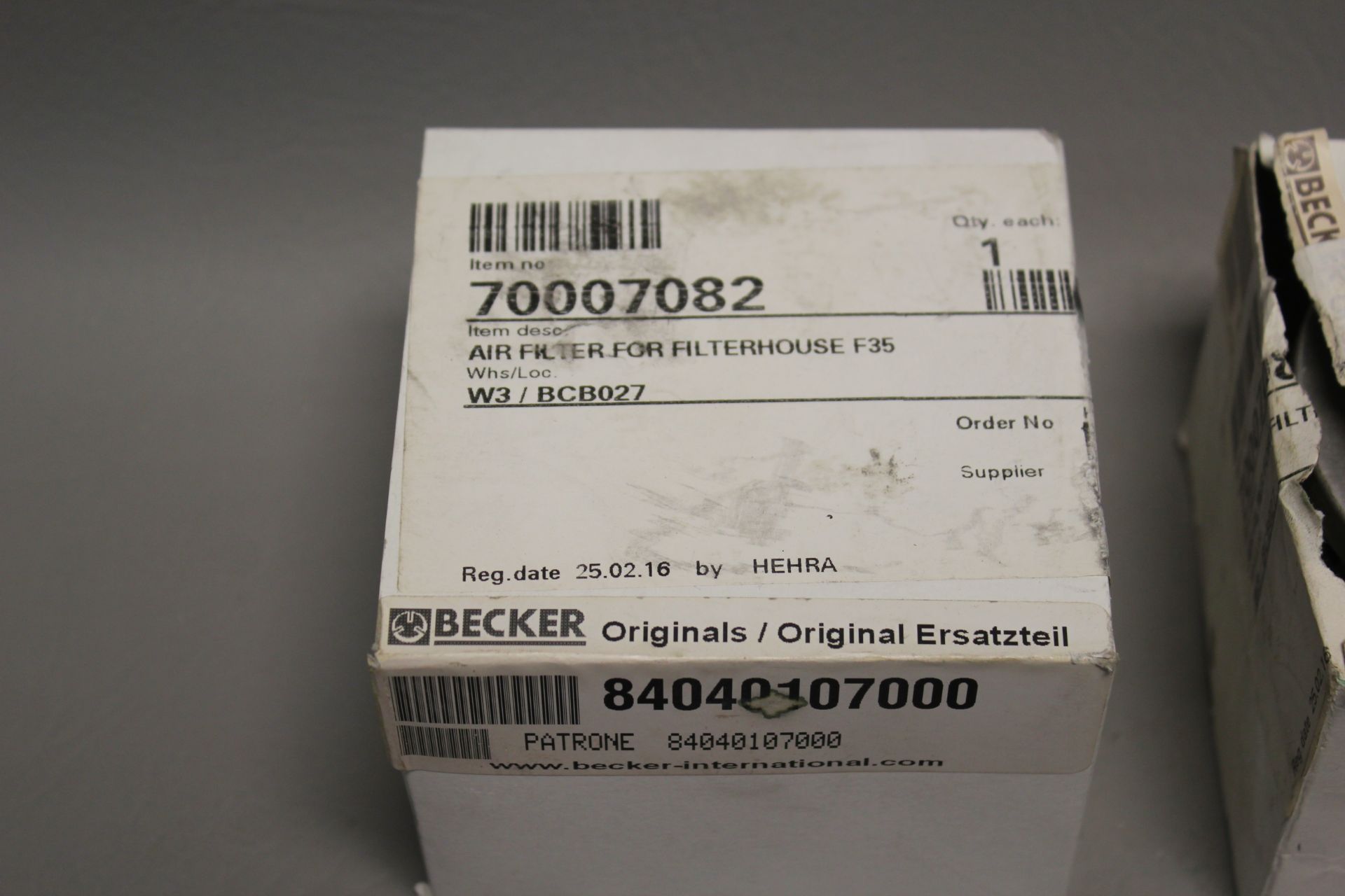 LOT OF NEW BECKER INDUSTRIAL FILTERS - Image 2 of 3