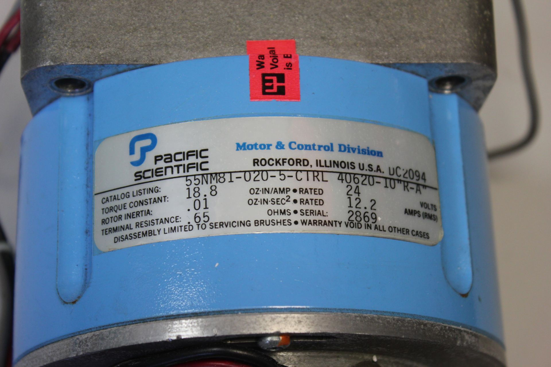 NEW PACIFIC SCIENTIFIC SERVO MOTOR - Image 4 of 5