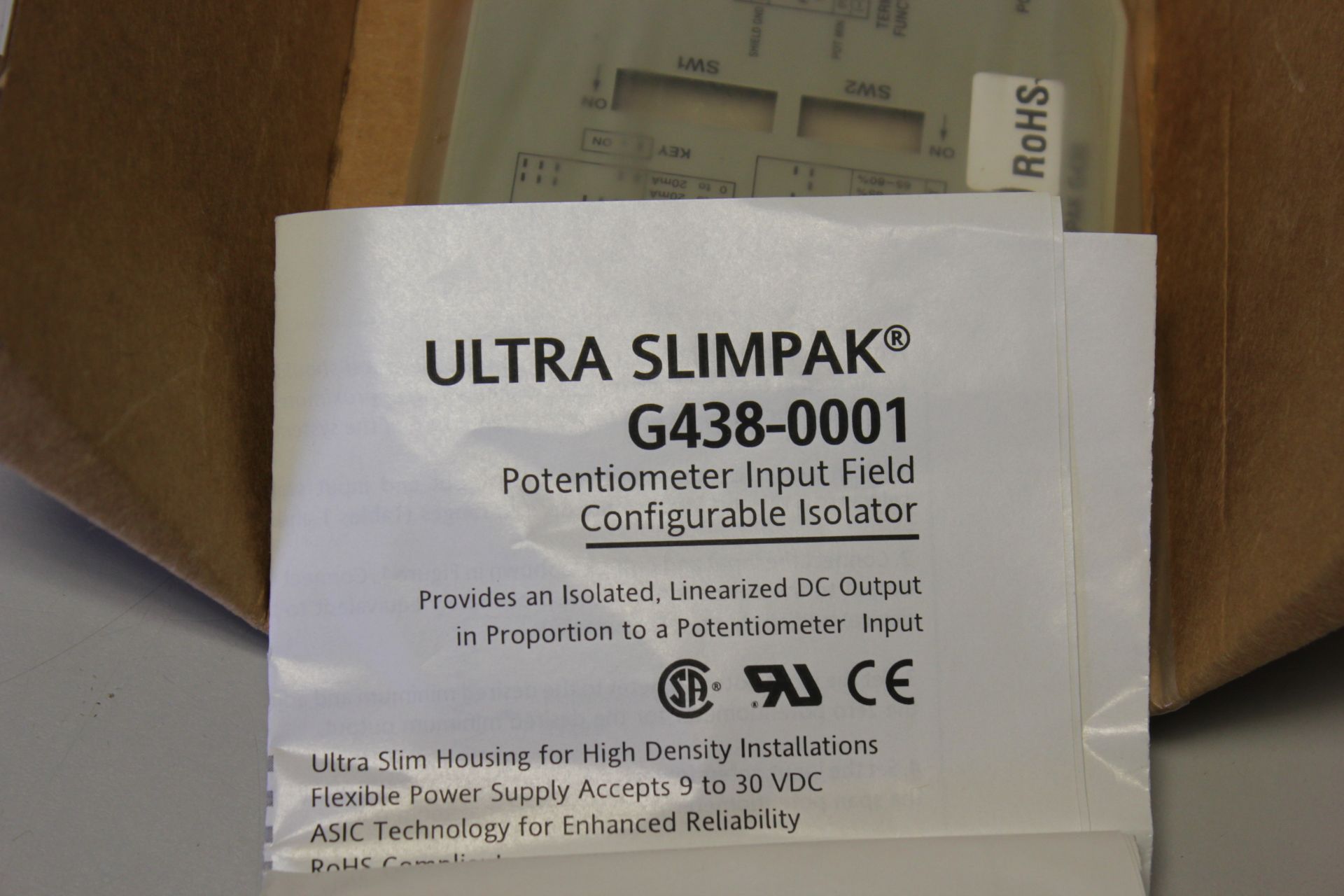 NEW ACTION ULTRA SLIMPACK POTENTIOMETER INPUT FIELD CONFIGURABLE ISOLATOR - Image 3 of 4