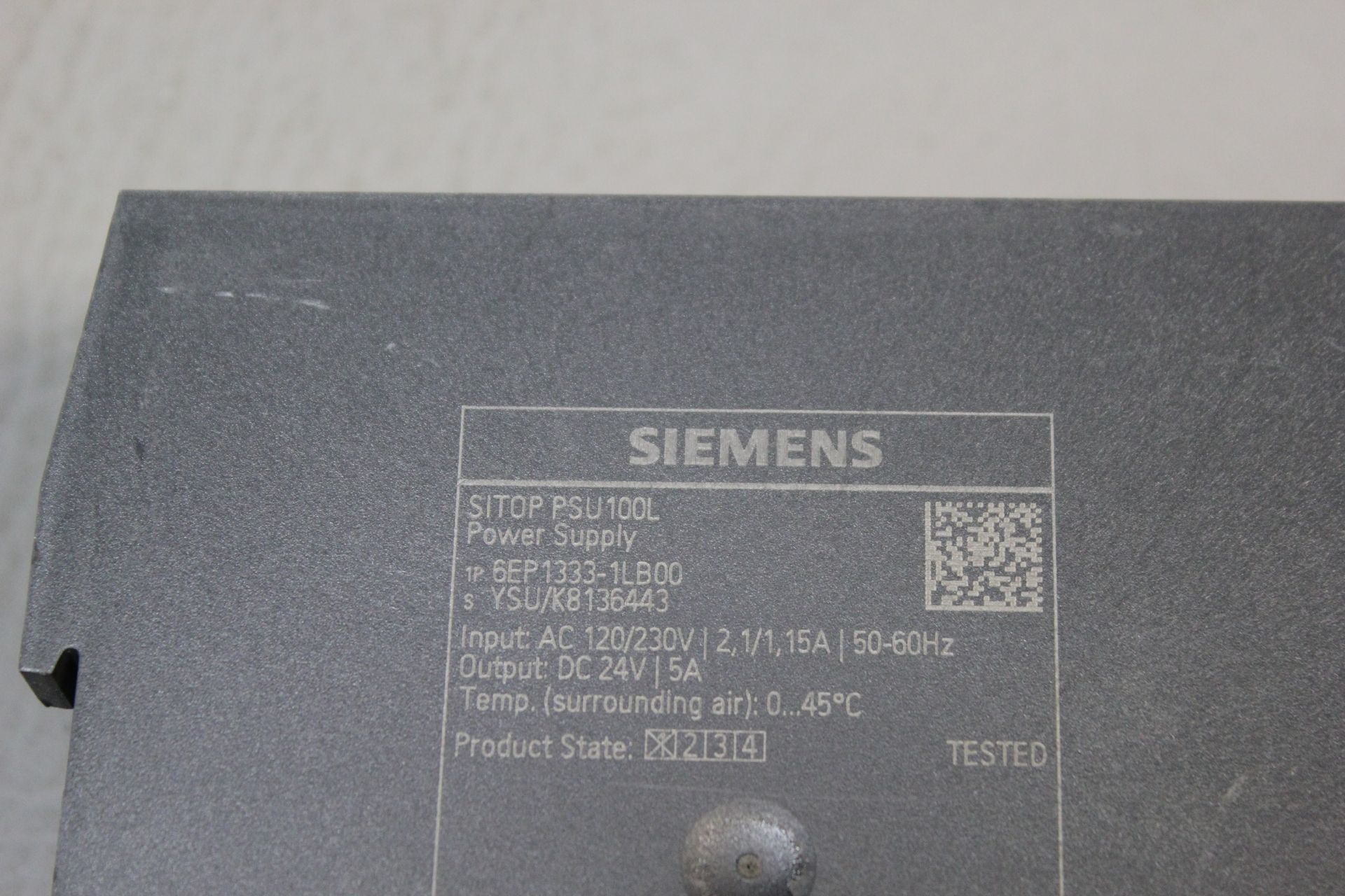 SIEMENS SITOP PSU100L AUTOMATION POWER SUPPLY - Image 2 of 2