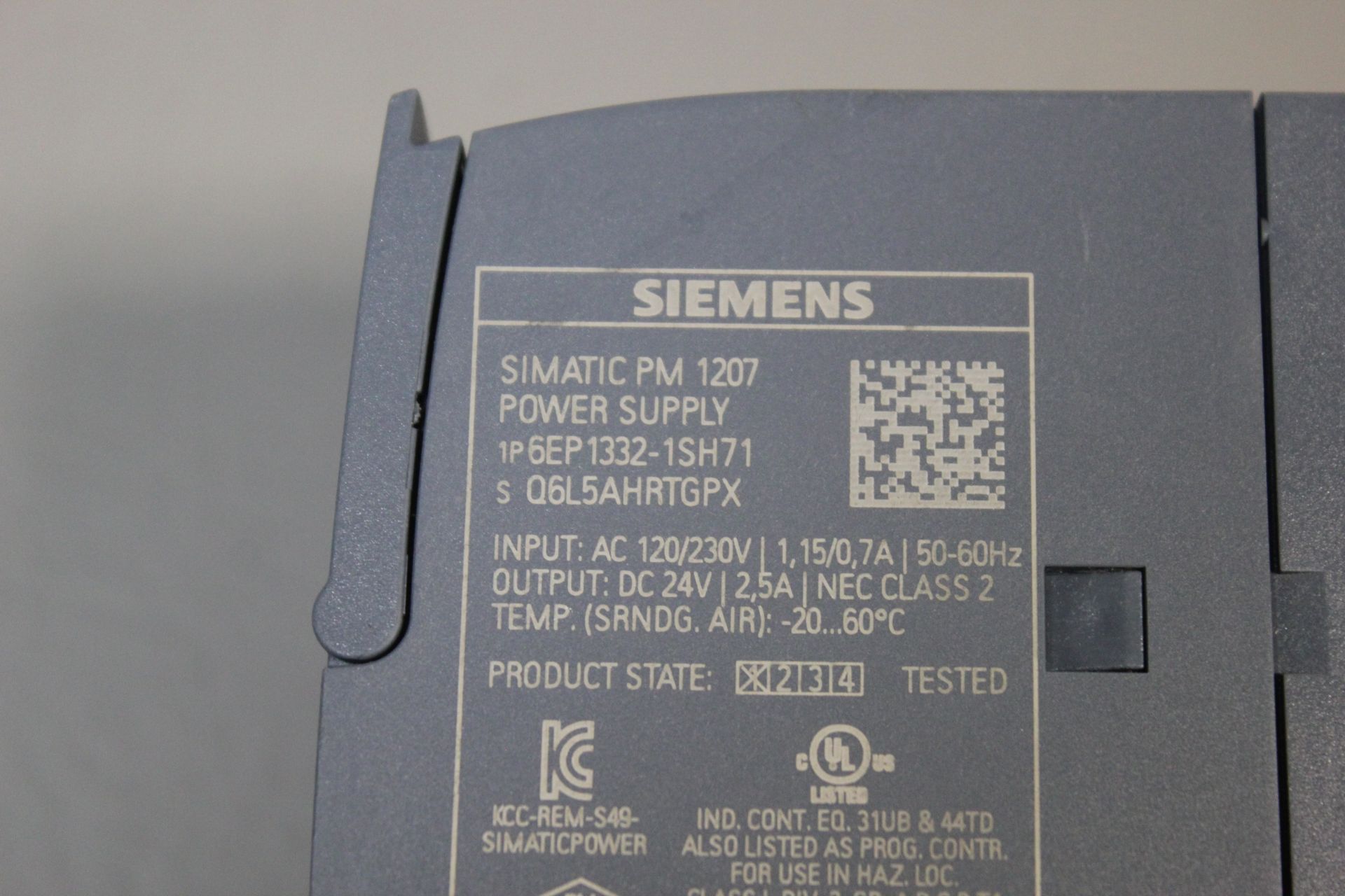 SIEMENS SIMATIC PM 1207 POWER SUPPLY MODULE - Image 2 of 5