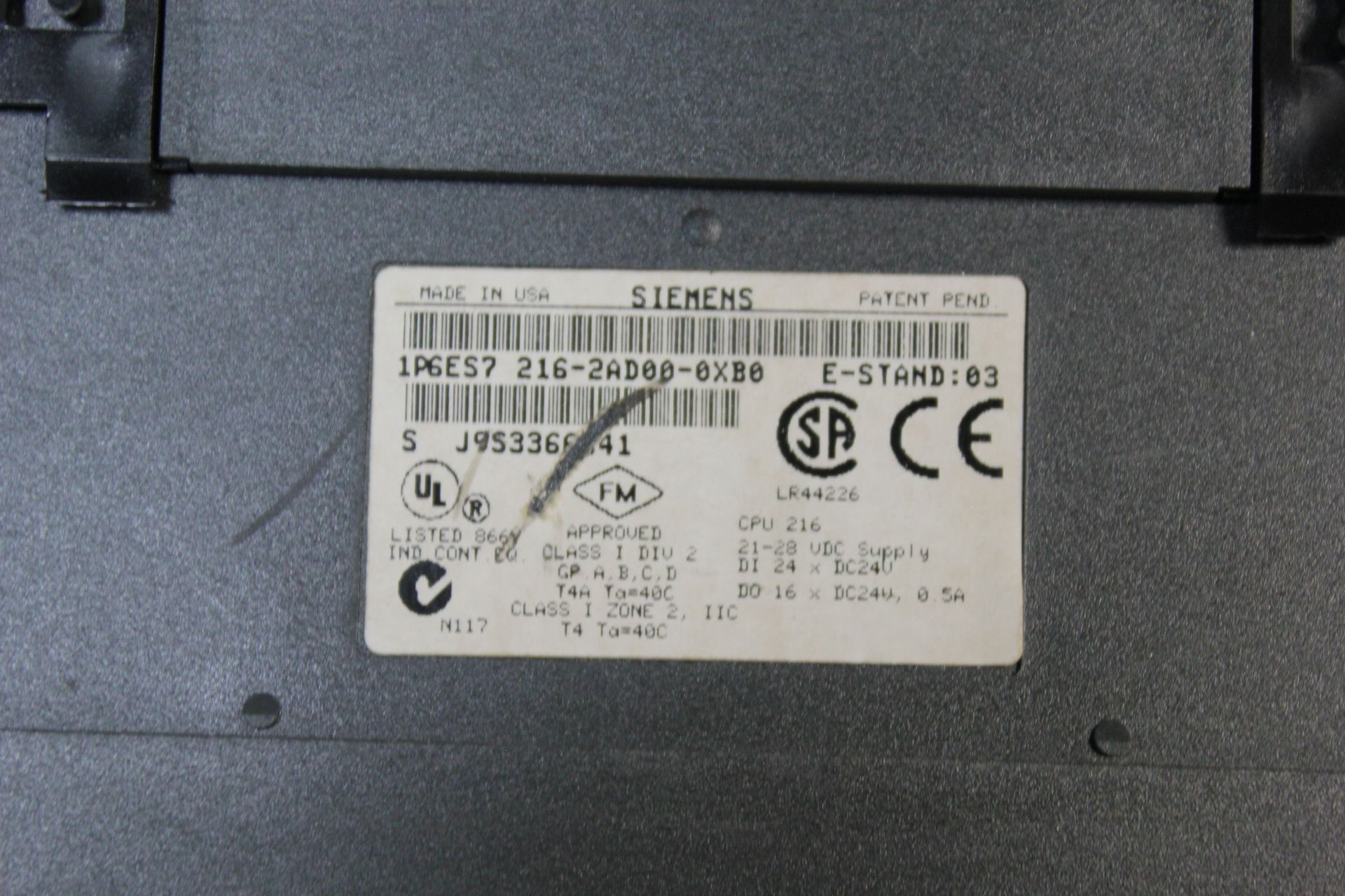 SIEMENS SIMATIC S7-200 PLC CPU MODULE - Image 2 of 5