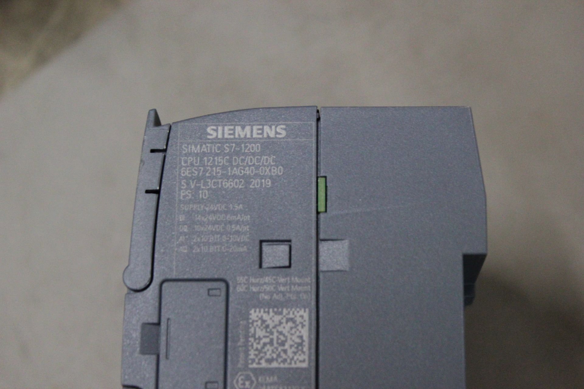 SIEMENS SIMATIC S7-1200 PLC CPU MODULE - Image 4 of 4