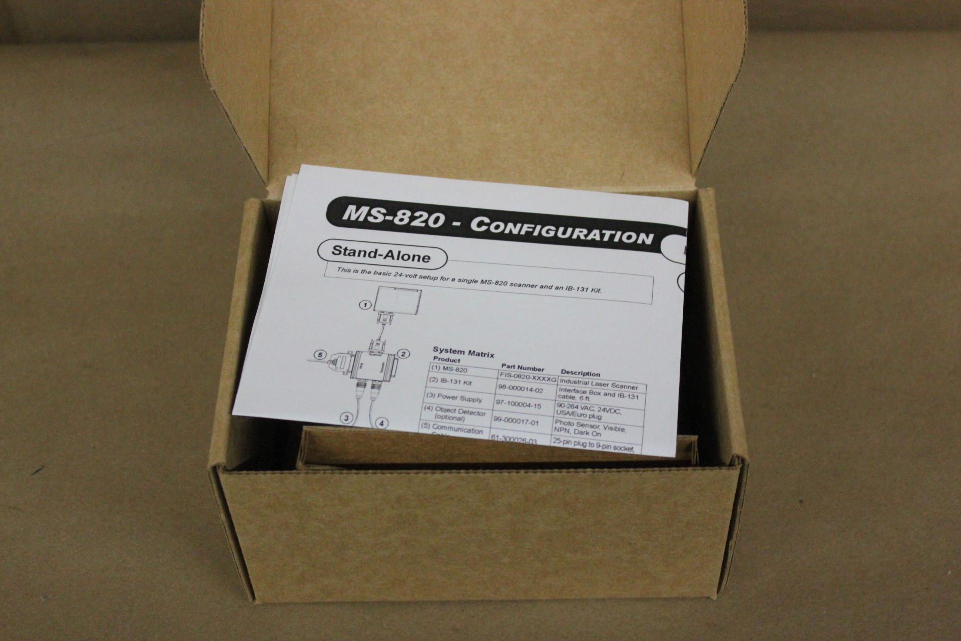 NEW MICROSCAN 820 INDUSTRIAL BARCODE SCANNER - Image 4 of 7