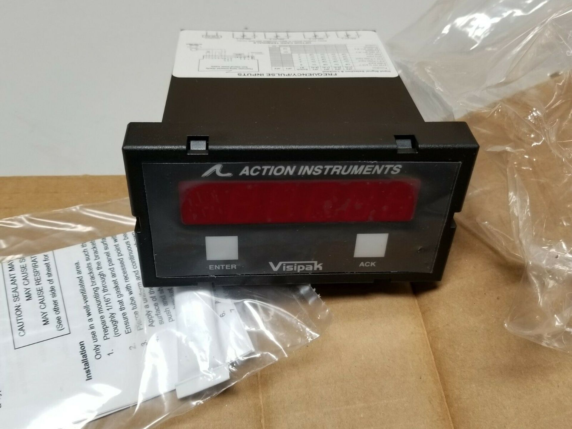 NEW ACTION INSTR VISIPAK RATE/TOTALIZER PANEL METER V437-0000- - Image 5 of 7