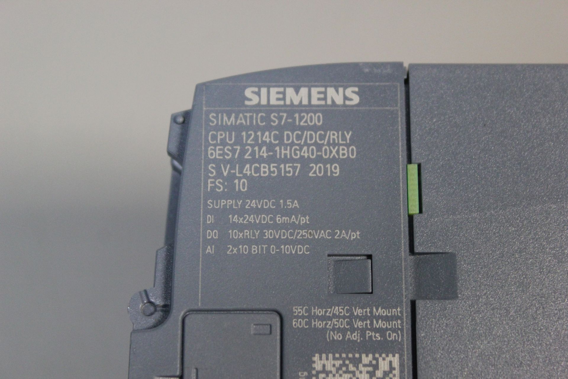 SIEMENS SIMATIC S7-1200 PLC CPU MODULE - Image 2 of 4