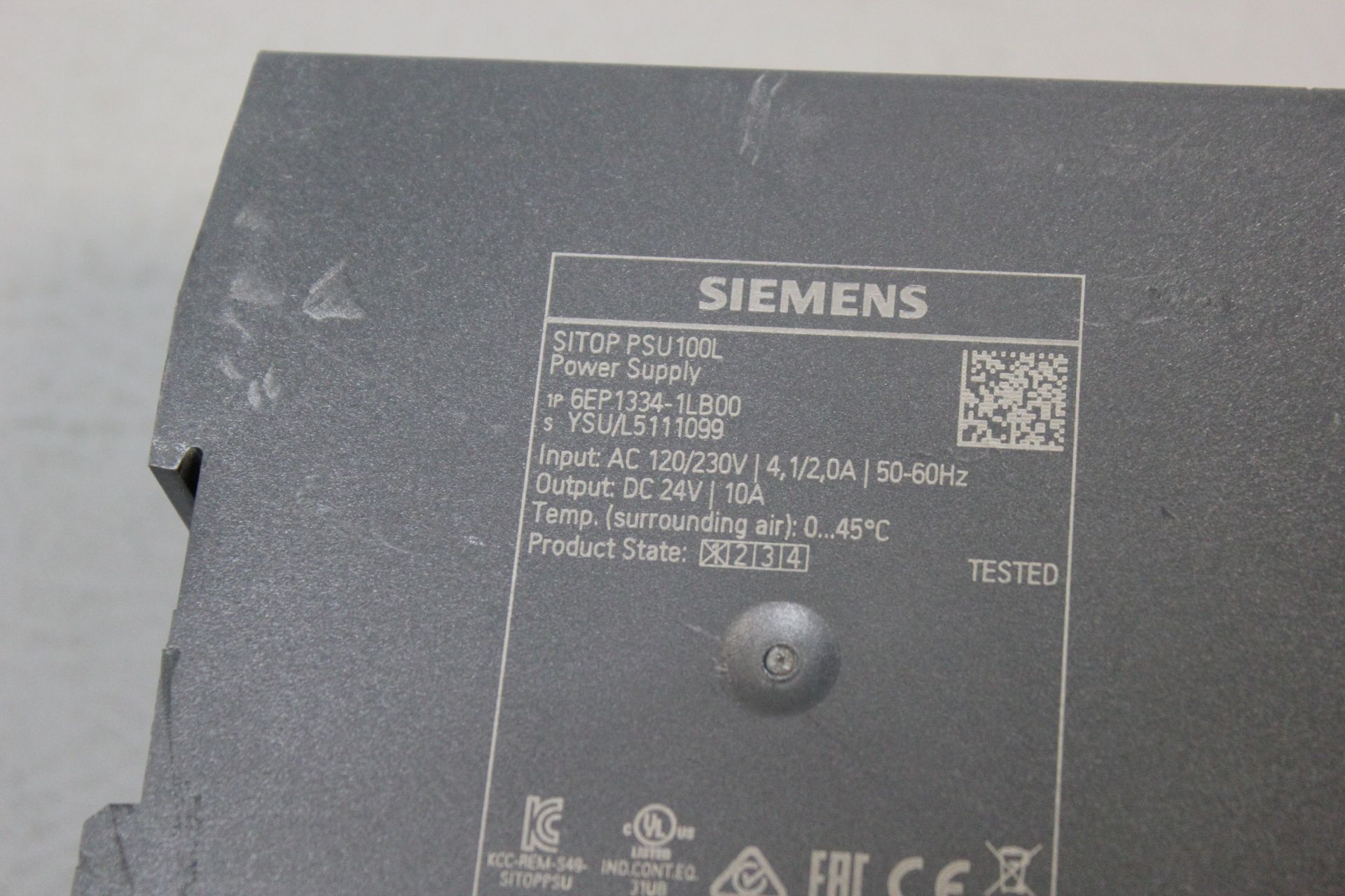 SIEMENS SITOP PSU100L AUTOMATION POWER SUPPLY - Image 2 of 2