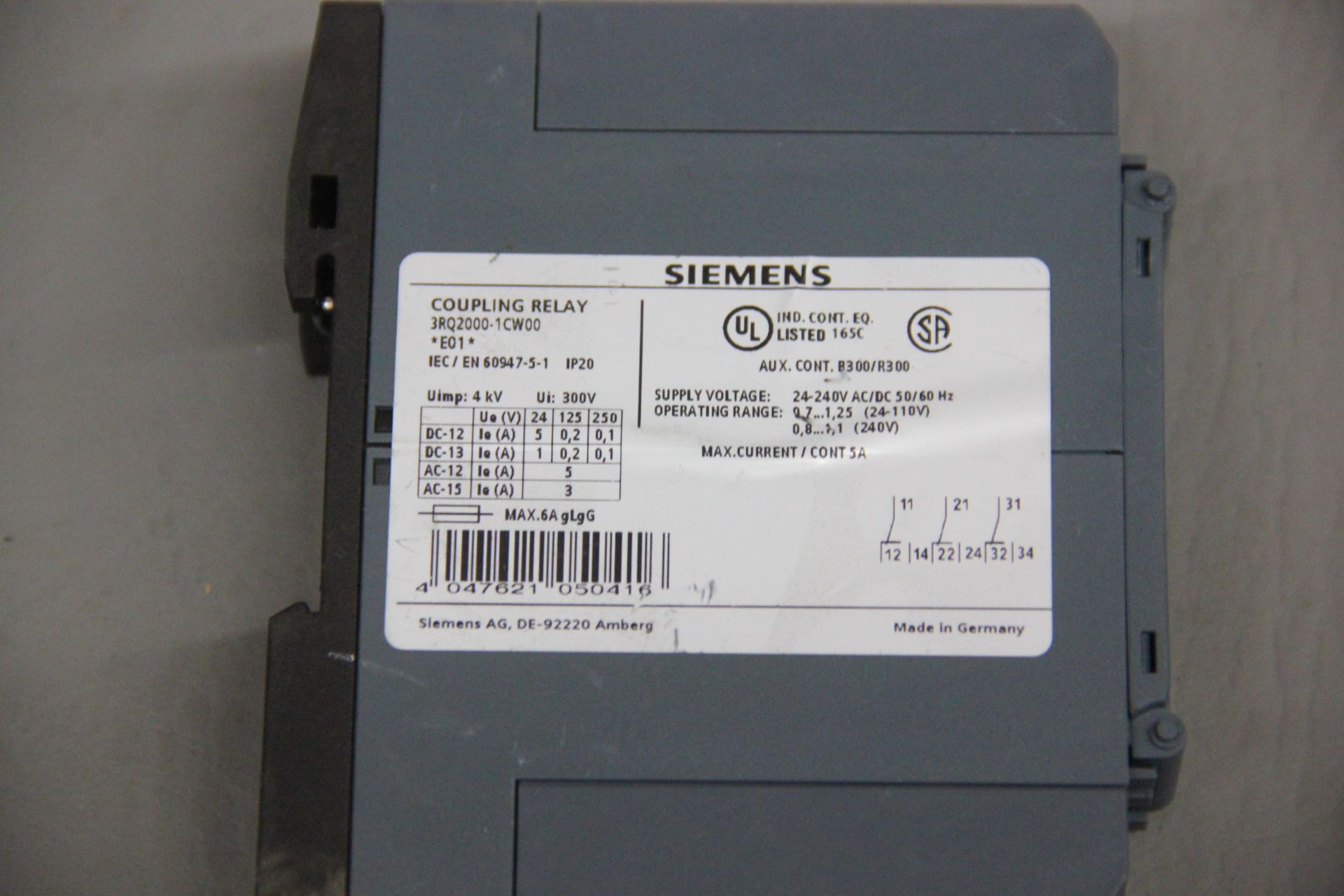 SIEMENS COUPLING RELAY - Image 2 of 2