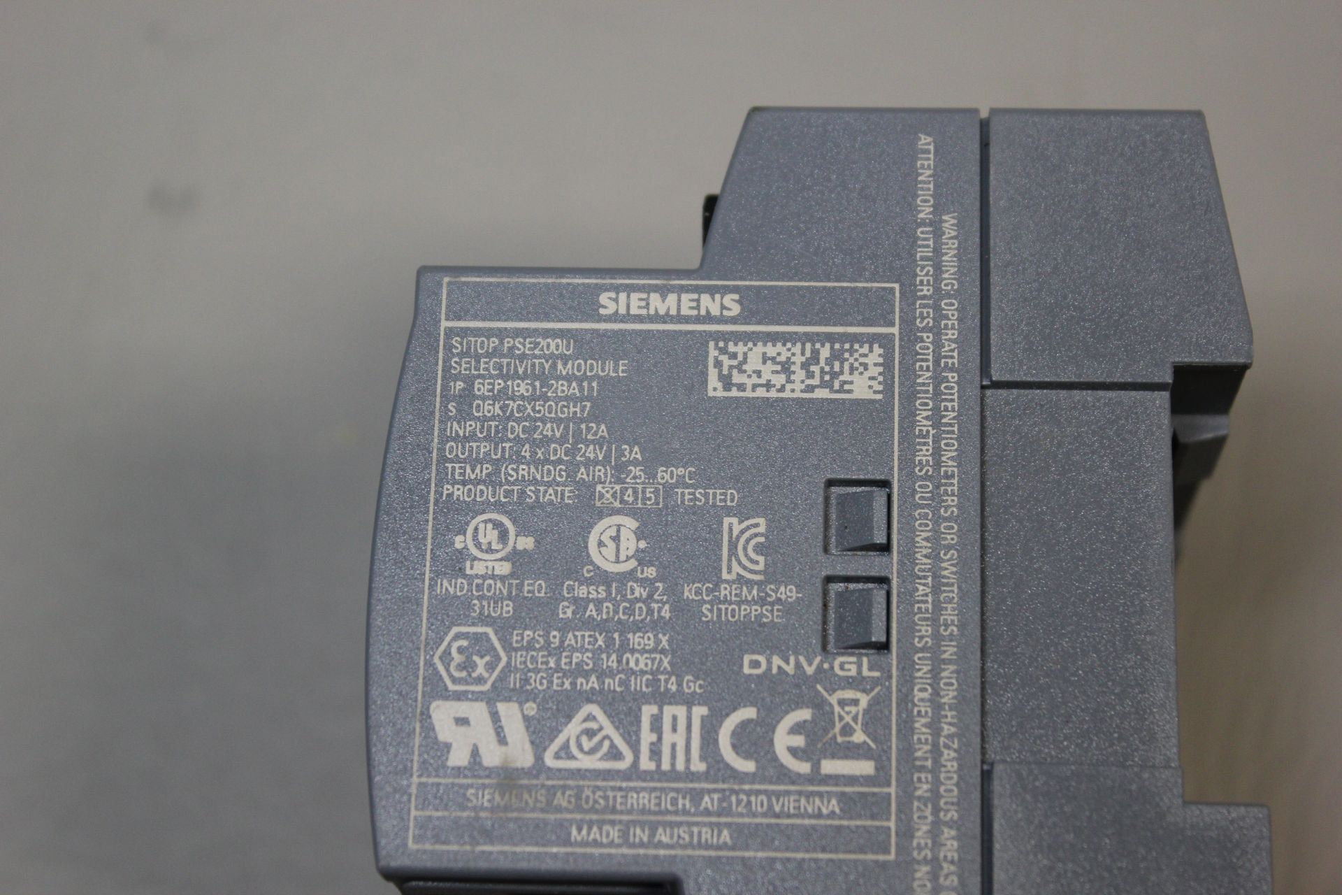 SIEMENS SITOP SELECTIVITY MODULE - Image 3 of 3