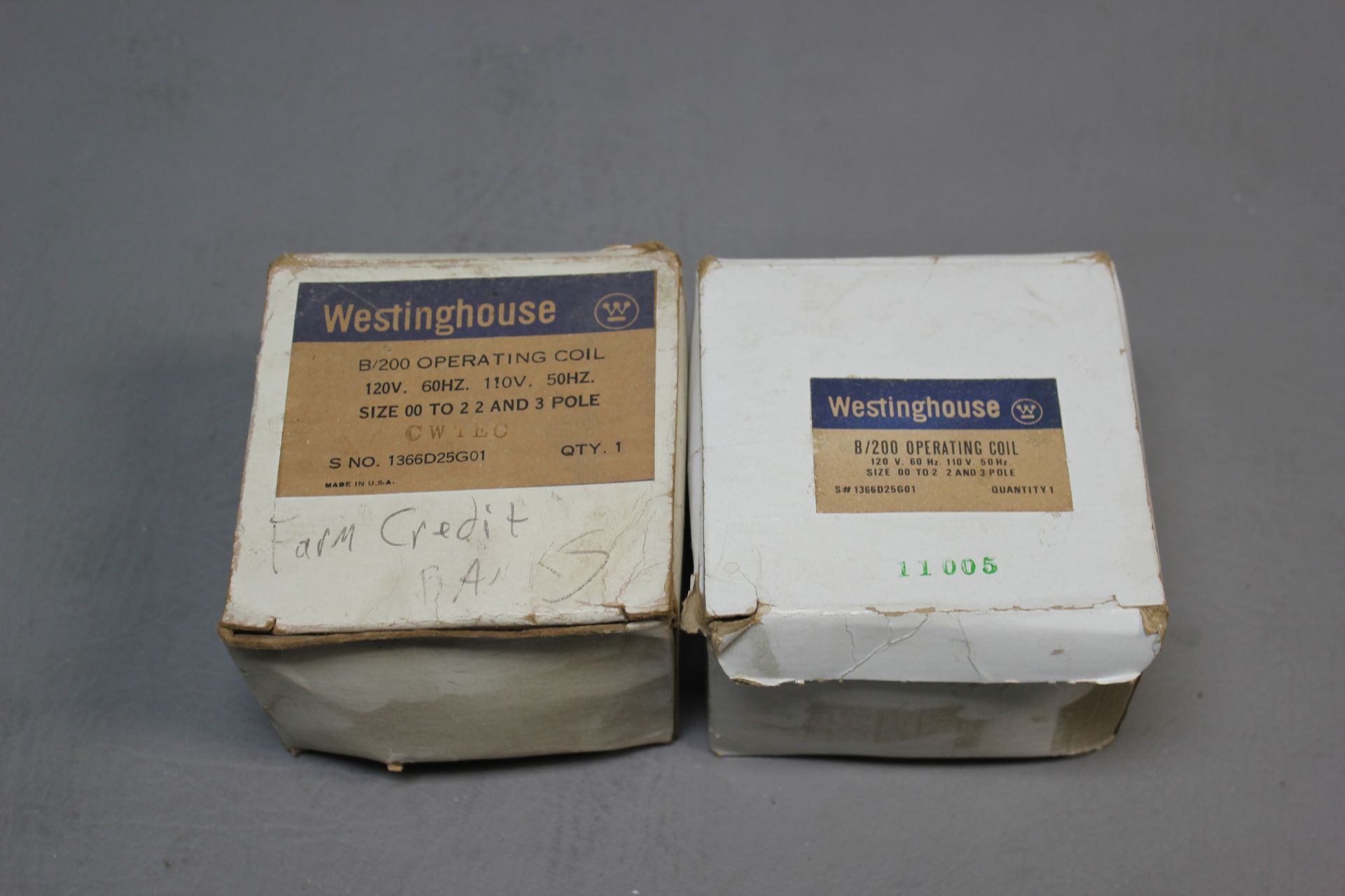 2 NEW WESTINGHOUSE B/200 OPERATING COILS