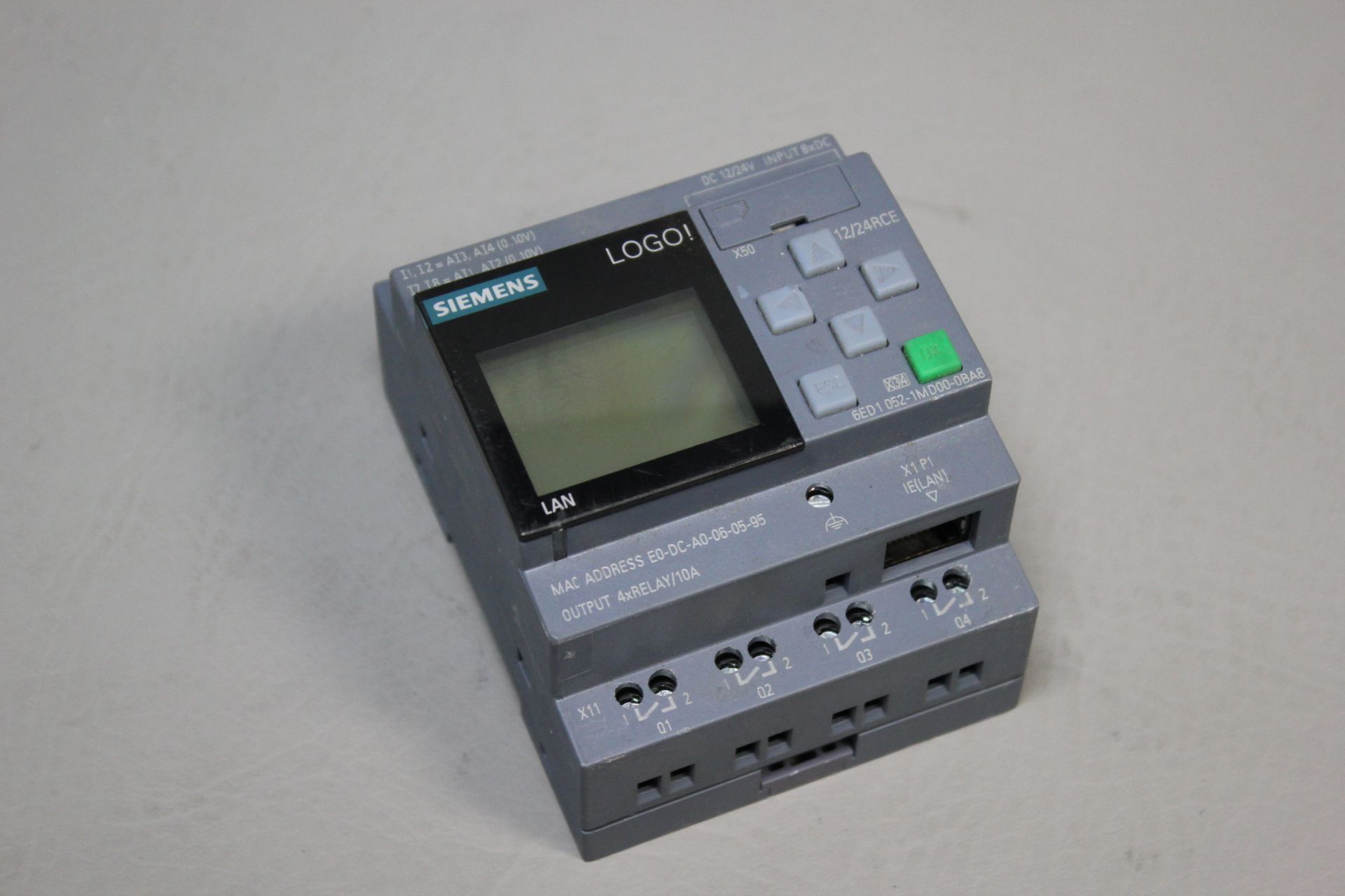 SIEMENS LOGO PLC MODULE WITH LCD