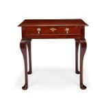 A George II oak and fruitwood lowboy