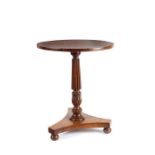A George IV mahogany and rosewood crossbanded occasional table