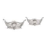 A large pair of Dutch silver fruit baskets in 18th century style, early 20th century