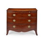 A Regency mahogany bowfront chest