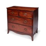 A small George III mahogany chest