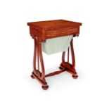 A William IV satinwood work table