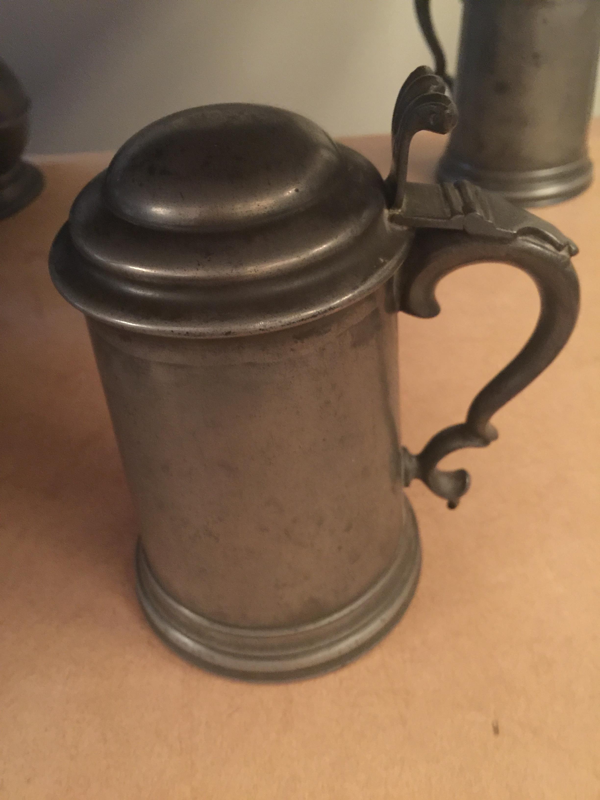 A group of 19th century pewter items - Image 36 of 44