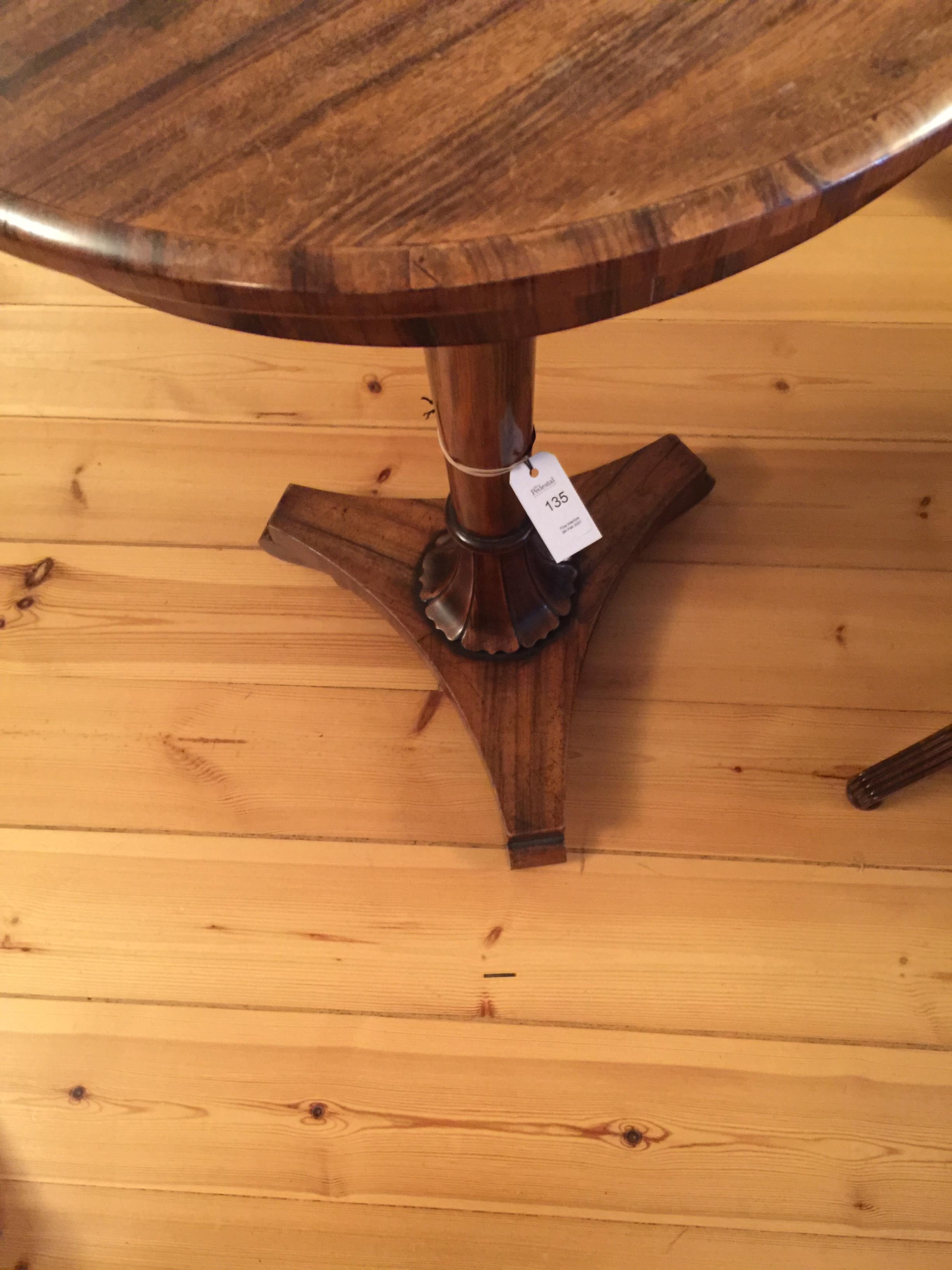 A Regency goncalo alves occasional table - Image 2 of 10