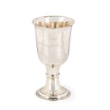 Derbyshire Interest: A George II silver Communion cup, by Cooke and Gurney, 1732