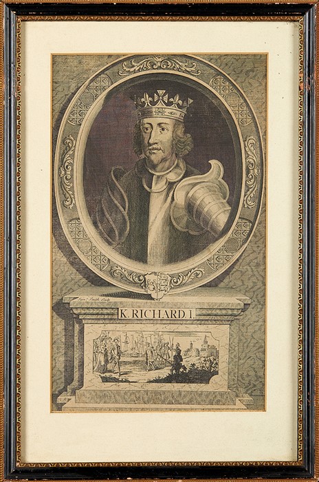 A set of ten framed engravings depicting Kings, early 20th century - Image 9 of 10