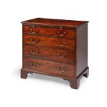 A small George III mahogany chest