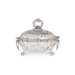 A George IV silver vegetable dish and cover by Sebastian Crespel, London, 1822