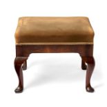 A George II walnut stool