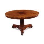 A Regency mahogany breakfast table