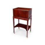 A Regency mahogany collector's cabinet on stand