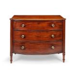 A Regency mahogany bowfront chest attributed to Gillows