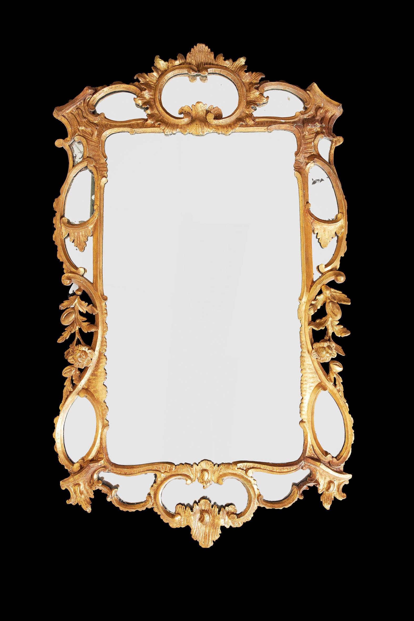 A George III carved giltwood mirror - Image 2 of 2