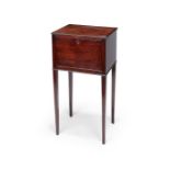 A George III mahogany night commode