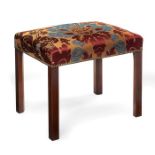 A George II mahogany stool