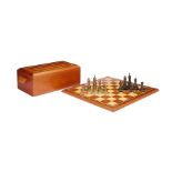 A unusual 1970's chess set and board