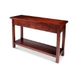 A Chinese style teak side table