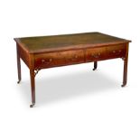 A George III mahogany partner's writing table